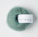 Støvet Aqua - Soft Solk Mohair