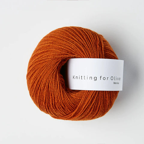 Brændt Orange / Burnt Orange - Knitting For Olive - Merino