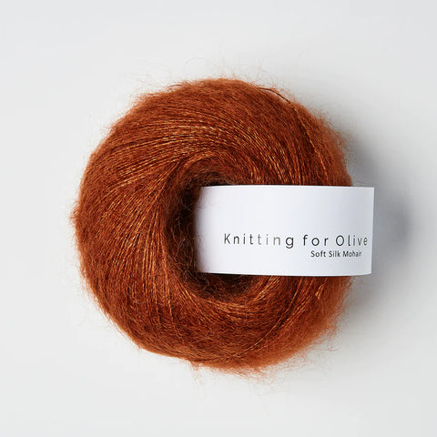 Rust / Rust - Knitting For Olive - Soft Silk Mohair