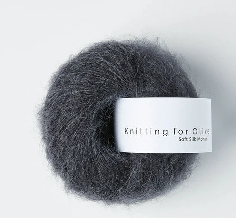 Skifergrå / Slate Gray - Knitting For Olive - Soft Silk Mohair