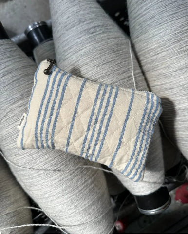 KNITTER´S TOOL PURSE - STRIPED SEERSUCKER