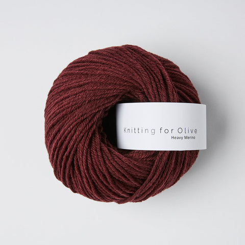 Bordeaux/ Bordeaux - Knitting For Olive - Heavy Merino