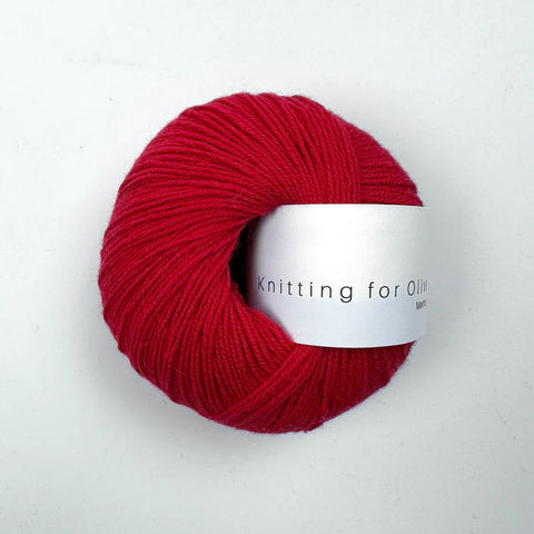 Ribs Rød / Red Current - Knitting For Olive - Merino