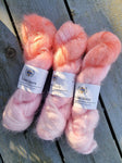 Pink Orange Crush - Unikt Garn - Tynn Mohair Silk