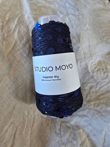 #20 Blå - StudioMoyo - Effekt Tråd - Paljetter Big