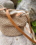 FOR TIL VESKE MED RUND BUNN - C = 68 CM - NATUR (FRENCH MARKET BAG/LITEN TERRAZZO BAG)