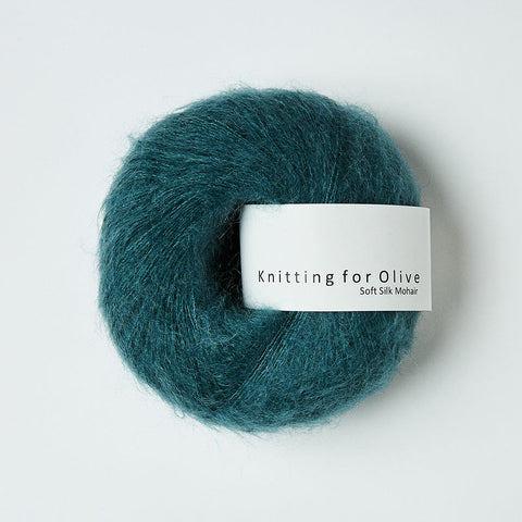 Petroleumsgrøn/Petroleumgreen - Soft Silk Mohair