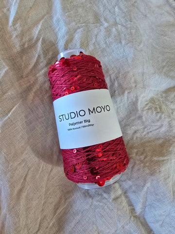 #21 Rød - StudioMoyo - Effekt Tråd - Paljetter Big