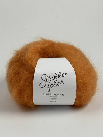 Pumpkin Orange 118 - Strikkefeber - Fluffy Mohair