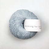 Isblå/Ice Blue- Knitting For Olive - Pure Silk