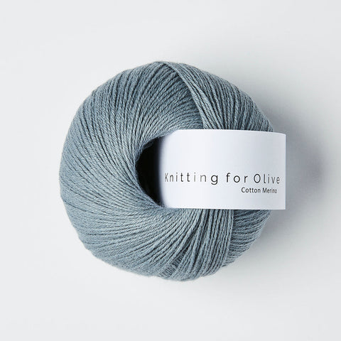 Elefantblå / Elephant Blue - Knitting For Olive Cotton Merino