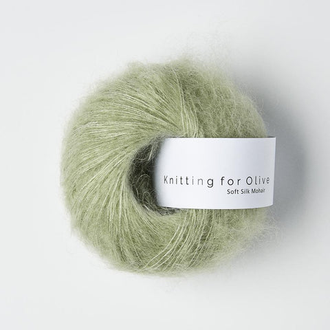 Støvet Artiskok / Dusty Artichoke - Soft Silk Mohair